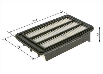 légszűrő BOSCH F 026 400 579 for HONDA