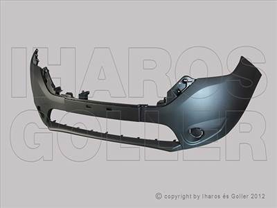 Dacia Dokker 2012-2021 - Első lökhárító fekete, vonószemb.+energia elny.