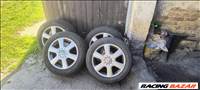 5x112 lyukosztású 16" használt alufelni, rajta 205/55 használt Hankook nyári gumi gumi 