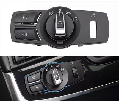 BMW lámpa/ködlámpa kapcsoló kerettel F10 F11 F18 F07 F06 F12 F01 F02 F04 F25 F26