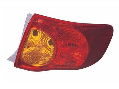 Toyota Corolla 2007-2010 - Hátsó lámpa üres jobb külső (4 ajtós)