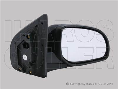 Hyundai I20 2008-2012 - VTK jobb, króm, el. állíth., domb., fekete, fűth.