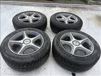  4x100 lyukosztású 15" használt alufelni, rajta 205/55 használt Goodyear gumi 