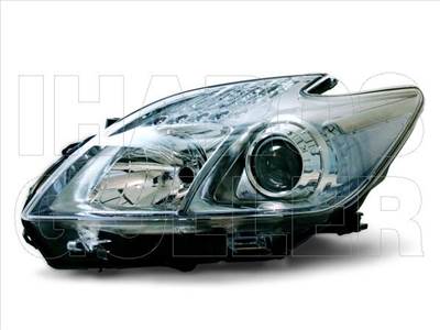 Toyota Prius 2010-2012 - Fényszóró H11/HB3 bal, króm h. (motorral) TYC