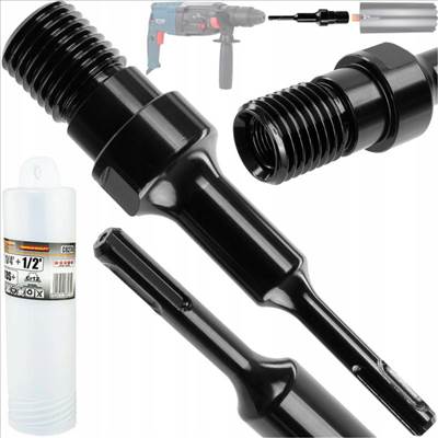 SDS PLUS adapter gyémánt magfúrókhoz, 1 1/4' - 1/2' átmérőhöz