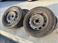 4x108, 6Jx15 ET 37,5 újszerű (gyári lemezfelni, rajta 195/60 R15 Continental nyári gumi