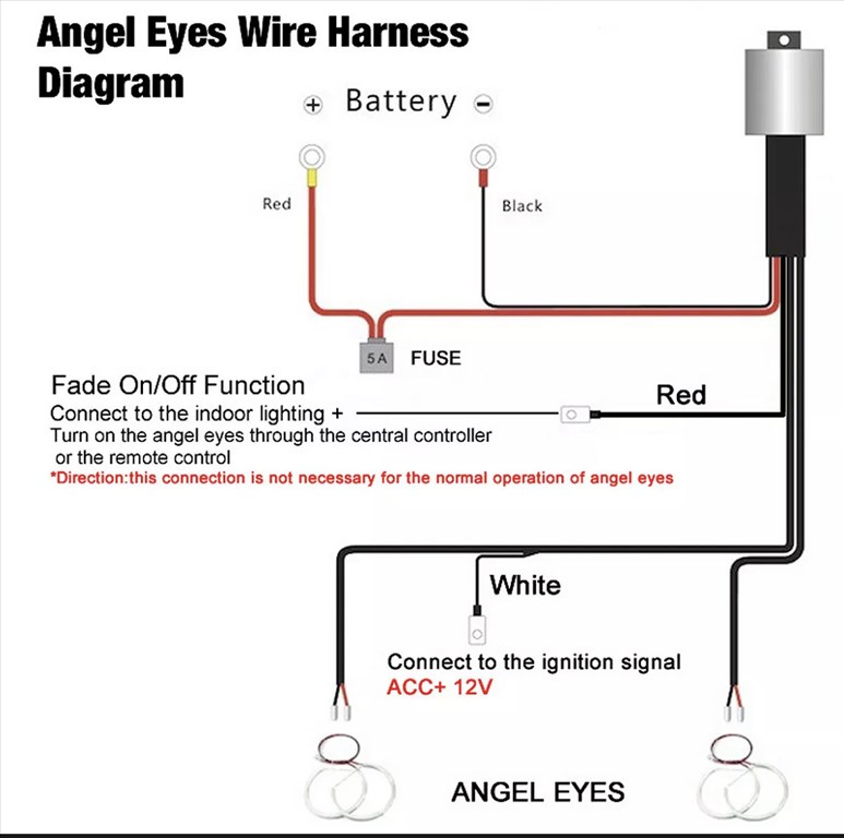 BMW Opál LED Angel eyes E30 E32 E34 5. kép