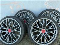  5x120 lyukosztású 19" használt MAM alufelni, rajta 225/35 használt Aplus nyári gumi gumi 