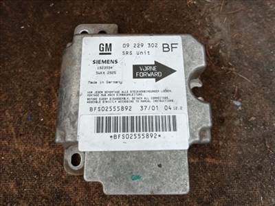 Opel Astra G Légzsák Elektronika *149633* gm-09229302 siemens-5wk42925