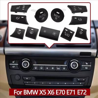 BMW klíma AC hőmérséklet-szabályozó gombkészlet X5 X6 E70 E71, 64119310445