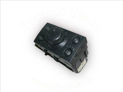 Opel Meriva A 2003-2010 - kapcsoló, külső/belső világítás, szürke, ködlámpához, kivéve XENON, jelölés: WP