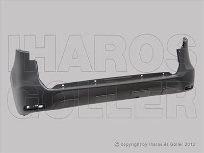 Renault Express 2021-2024 - Hátsó lökhárító fekete, +vonószemb., PDC-jel.