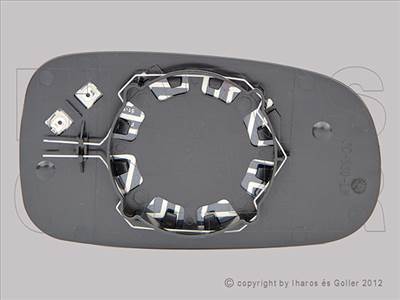 Saab 9.5 2001-2010 - Tükörlap cserélhető bal, aszf., fűth.