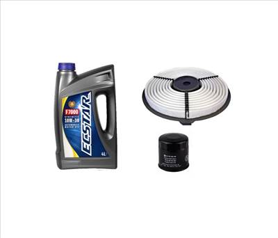 Suzuki Swift olajcsere szett 1.0 2003-ig levegőszűrő, olajszűrő, Suzuki gyári motorolaj ECSTAR 10w30