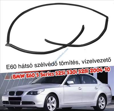 BMW E60 hátsó szélvédő gumi tömítés, vízlelvezető 2003-2010, 51317027916
