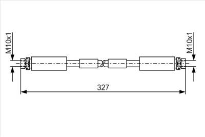 fékcső BOSCH 1 987 476 856 for AUDI, VW, BLUEBIRD