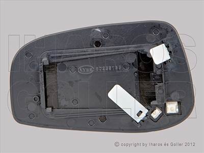 Volvo S60 2004-2009 - Tükörlap cserélhető jobb, domború, fűthető -07