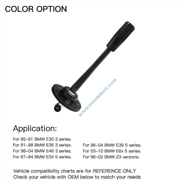 BMW E30, E36, E46, E34, E39, E60, E61, Z3 állítható short shifter, váltóút rövidítő 3. kép