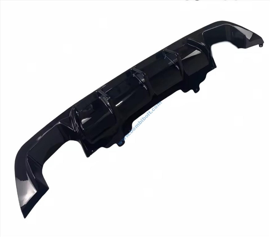 BMW E60 E61 oo--oo M5 style diffuzor / fényes fekete / 2. kép