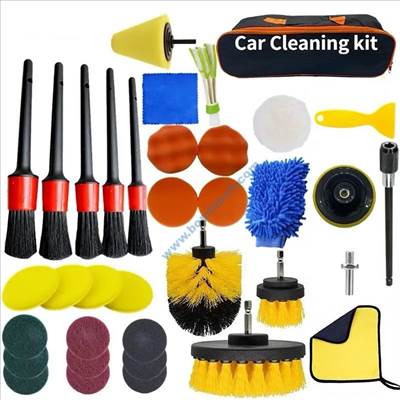 Autóápolási csomag, 36 részes táskában