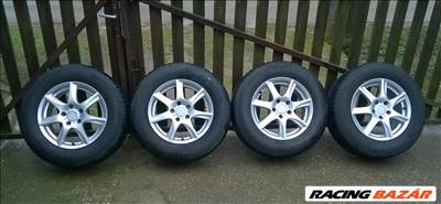 Eladó 4db 16-os 5x114.3-as Enzo alufelni 215/70R16 Dunlop SUV téli gumival