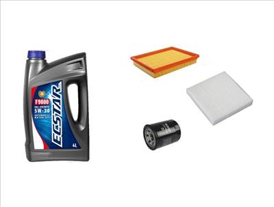 Suzuki Swift III 2005-2010.09 olajcsere szett 1.3-1.5 benzin - levegőszűrő, olajszűrő, pollenszűrő, 