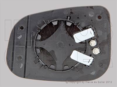 Volvo C70 2005-2013 - Tükörlap cserélh., jobb, fűth., aszf. (kerek felf)