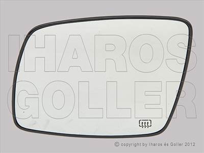 Fiat Freemont 2011-2016 - Tükörlap cserélhető bal, domború, fűthető