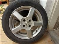  4x100 lyukosztású 15" használt Enzo alufelni, rajta 175/65 kopott nyári gumi gumi 