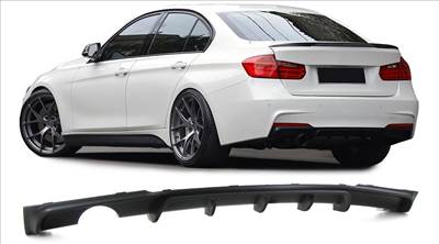 BMW F30 M-packet lökhárítóba M3 stílusú utángyártott műanyag diffúzor bal oldali 1csöves