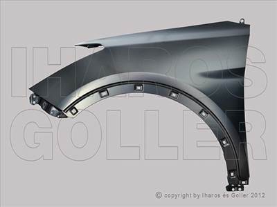 Hyundai Santa Fe 2012-2015 - Első sárvédő bal (kerékív lyukkal)