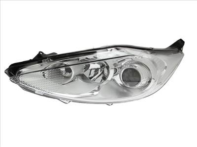 Ford Fiesta 2008.10.01-2013.01.31 utángyártott új bal első fényszóró H7/H1 króm házas projektoros (motorral)DEPO 1661621