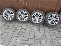  5x112 lyukosztású 17" használt alufelni, rajta 245/45 használt Linglong nyári gumi gumi 