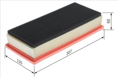 légszűrő BOSCH 1 457 433 156 for ALFA ROMEO, FIAT