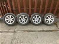  4x114.3 lyukosztású 14" használt felni, rajta eldobós gumi 