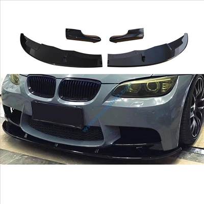 BMW E90 E91 E92 E93 M3 lökhárító toldat, splitter, lippe fényes fekete