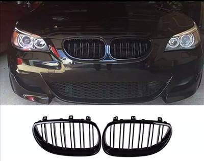 BMW E60 E61 fényes fekete hűtőrács / vese 2003-2010