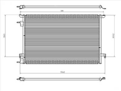 Opel Vectra C/2 2005-2008 - Légkondihűtő (2.0 DTi,2.2 DTi)