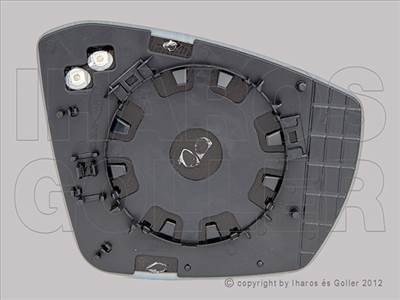 VW T-Roc 2017-2021 - Tükörlap cserélhető bal, domború, fűthető
