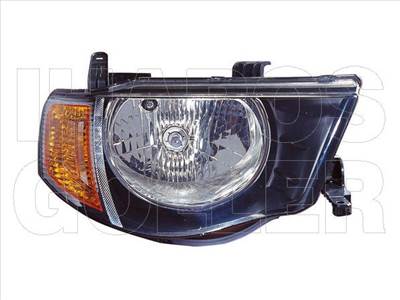 Mitsubishi L200 2005-2010 - FSZ H4 jobb, dupla fülkés, sárga (motoros) DEPO