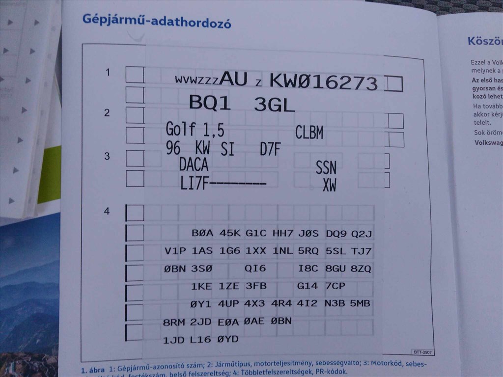 Volkswagen Golf VII bontott alkatrészei 2. kép