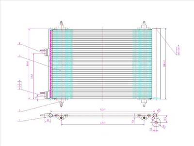 Peugeot 307 2001-2005 - Légkondihűtő (1.4, 1.6,2.0 kézi/aut.,1.4HDI)