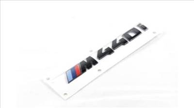 Gyári BMW G22 G23 G26 M440i színes-fekete Performance csomagtartó embléma - felirat 51142472852