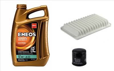 Suzuki Splash olajcsere szett 1.0-1.2 levegőszűrő, olajszűrő, Eneos Premium Hyper 5w40 4L (13780-73K