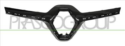 Renault Kadjar 2015-2018 - Hűtődíszrács külső felső, fekete, embléma hellyel