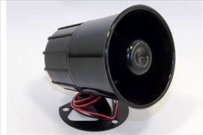 Új SZIRÉNA 12 voltos 20 wattos nagyon erős hangú Autóriasztó kürt duda. Garancia.