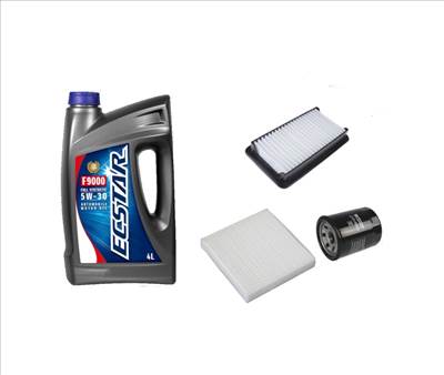 Suzuki Sx4 olajcsere szett 1.5-1.6 benzin 2009.08-ig  levegőszűrő, olajszűrő, pollenszűrő, Suzuki gy