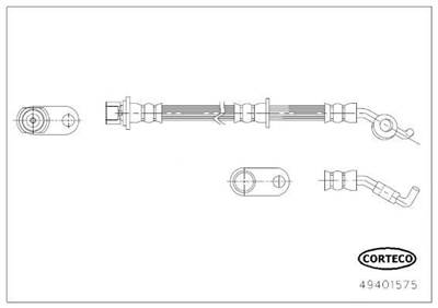 fékcső CORTECO 49401575 for TOYOTA