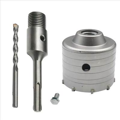 90mm-es koronafúró + sds plusz szár