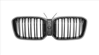 BMW G01 X3 G02 X4 2021- Facelift lakkozott fekete M4 stílusú LED világítású vese